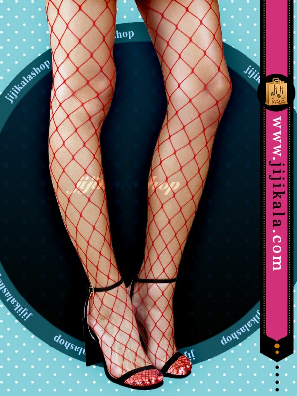 جوراب شلواری قرمز fish-red1